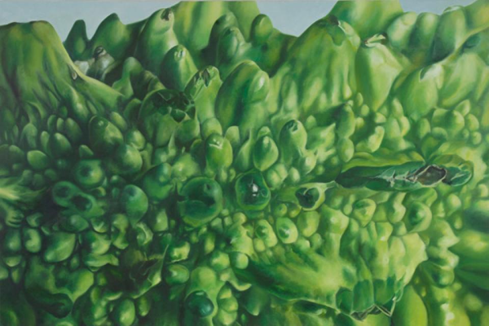 06 // Unter der Oberfläche # 05 // Ohne Titel (G II), 2004,Öl auf Leinwand,120 x 180 cm