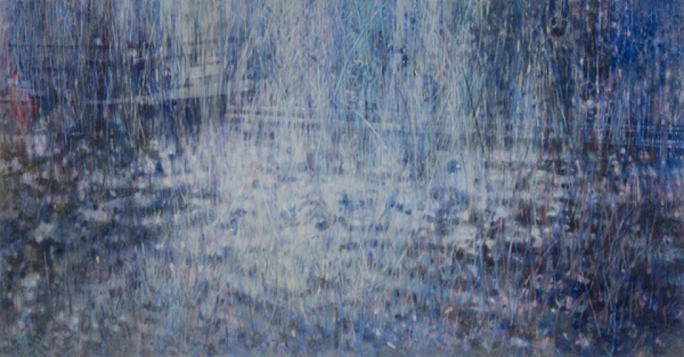 Rain # 05 // 19th Street (Rain II), 2009,Acryl auf Leinwand,130 x 270 cm