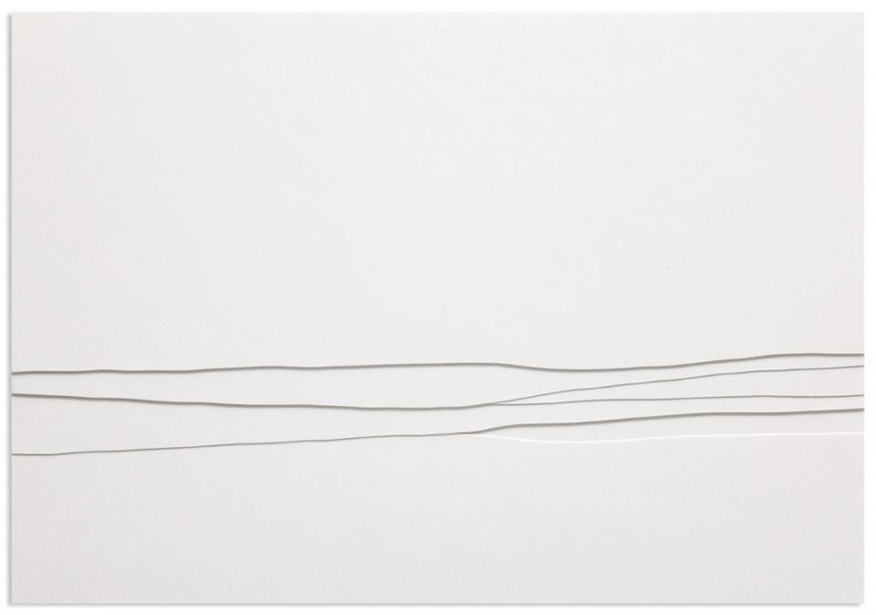 ohne Titel, 2014,Papier auf Karton,10,4 x 14,5 cm