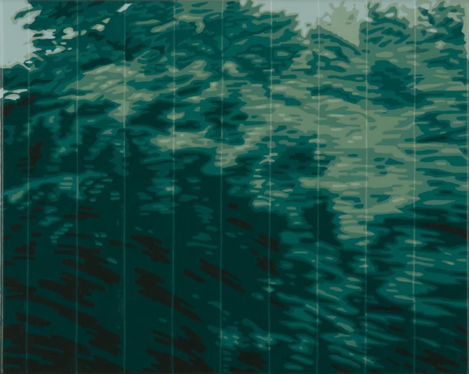 Kamera 2, 2009,Acryl auf Nessel,40 x 50 cm