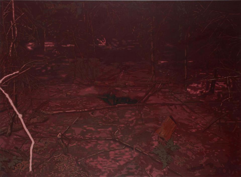 Kleine Lichtung, 2016,Acryl auf Leinwand,140 x 190 cm