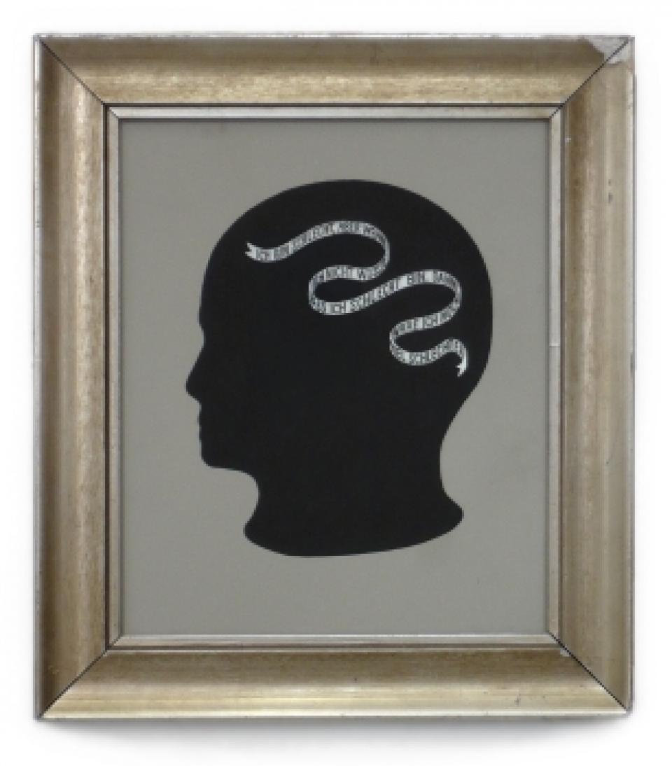 Gloria II/II, 2007,acrylic on hardboard, glazed frame,40 x 35 cm
