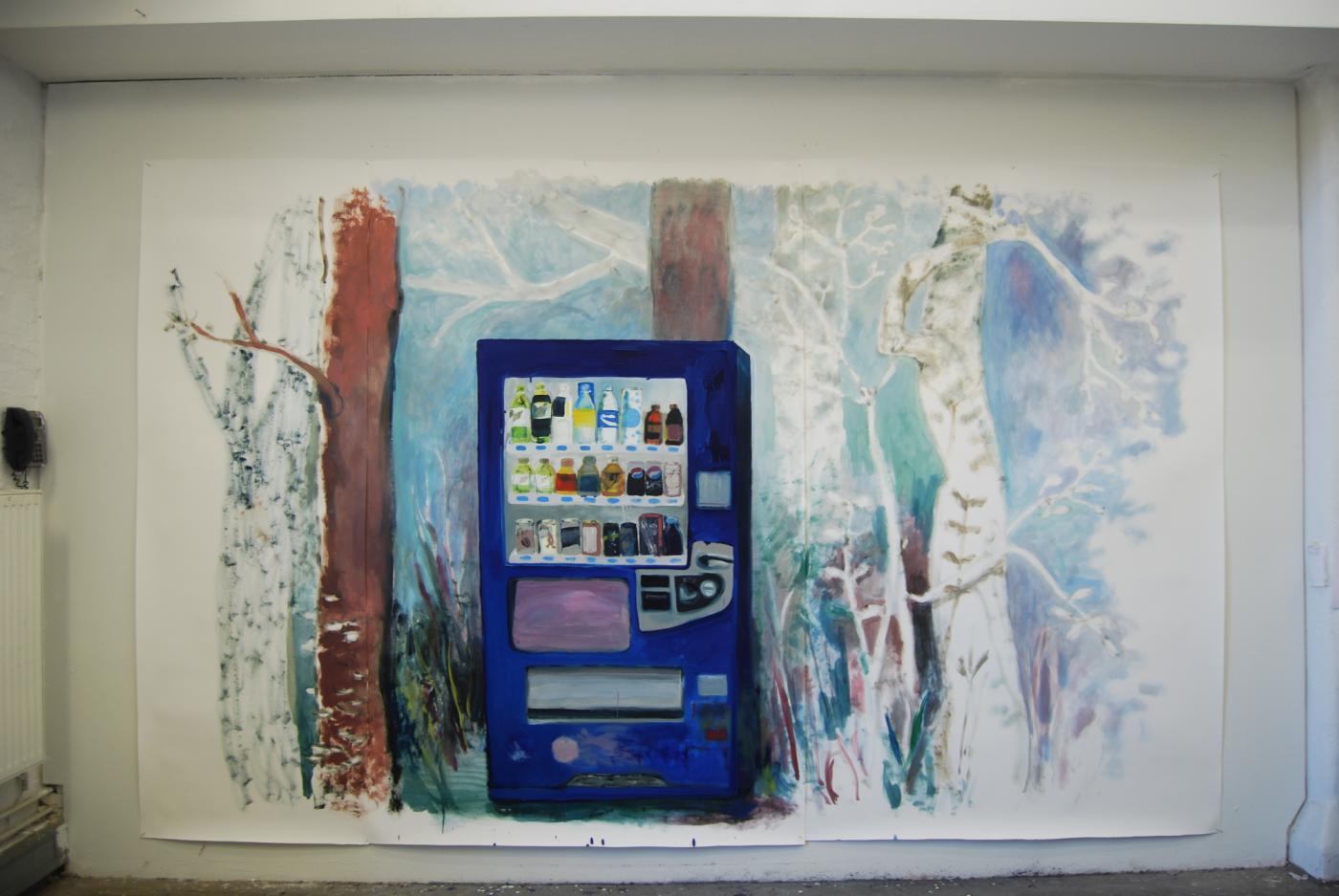6 Anna Bart Automat im Wald 234x377 cm 2012