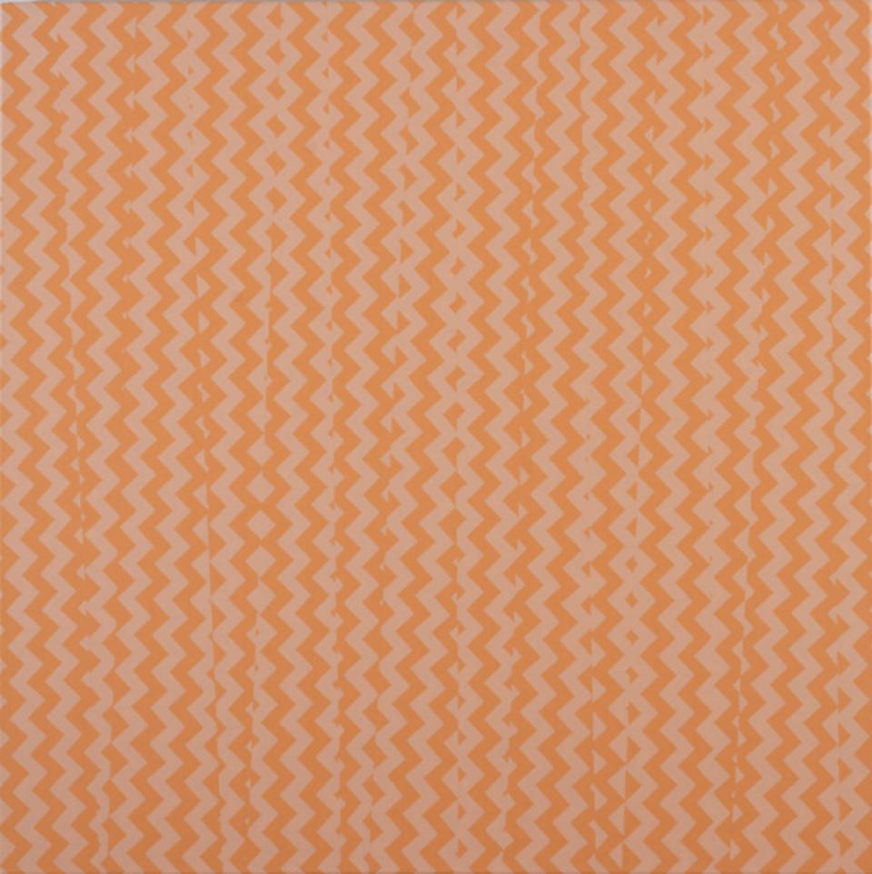 Pli 0105, 2005,oil on nettle,100 x 100 cm