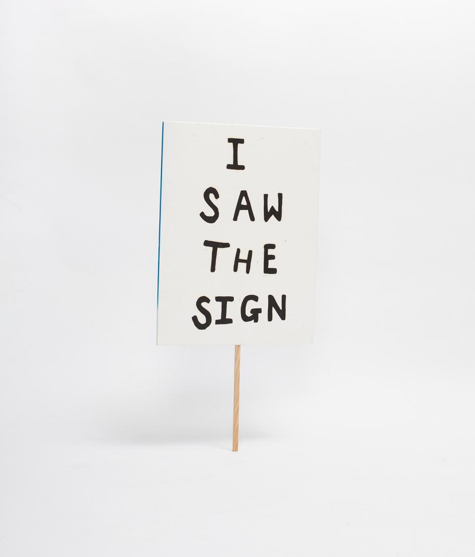 The sign, 2016,Öl, Holz auf Karton,63 x 33 cm