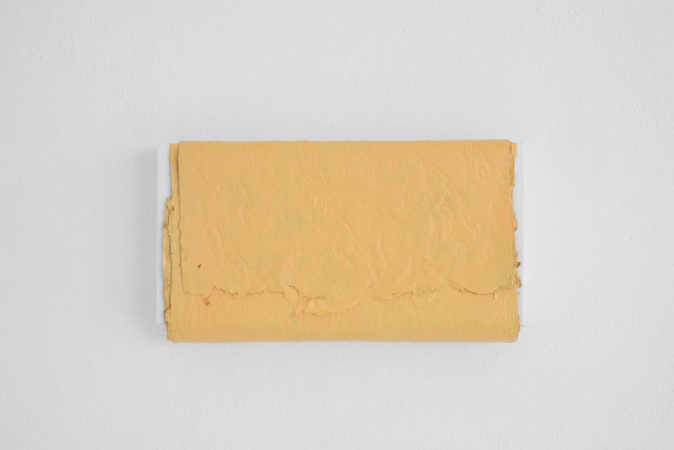 ohne Titel (090916), 2016 ,Acrylfarbe, Gewebe, Keilrahmen,23 x 405 cm 