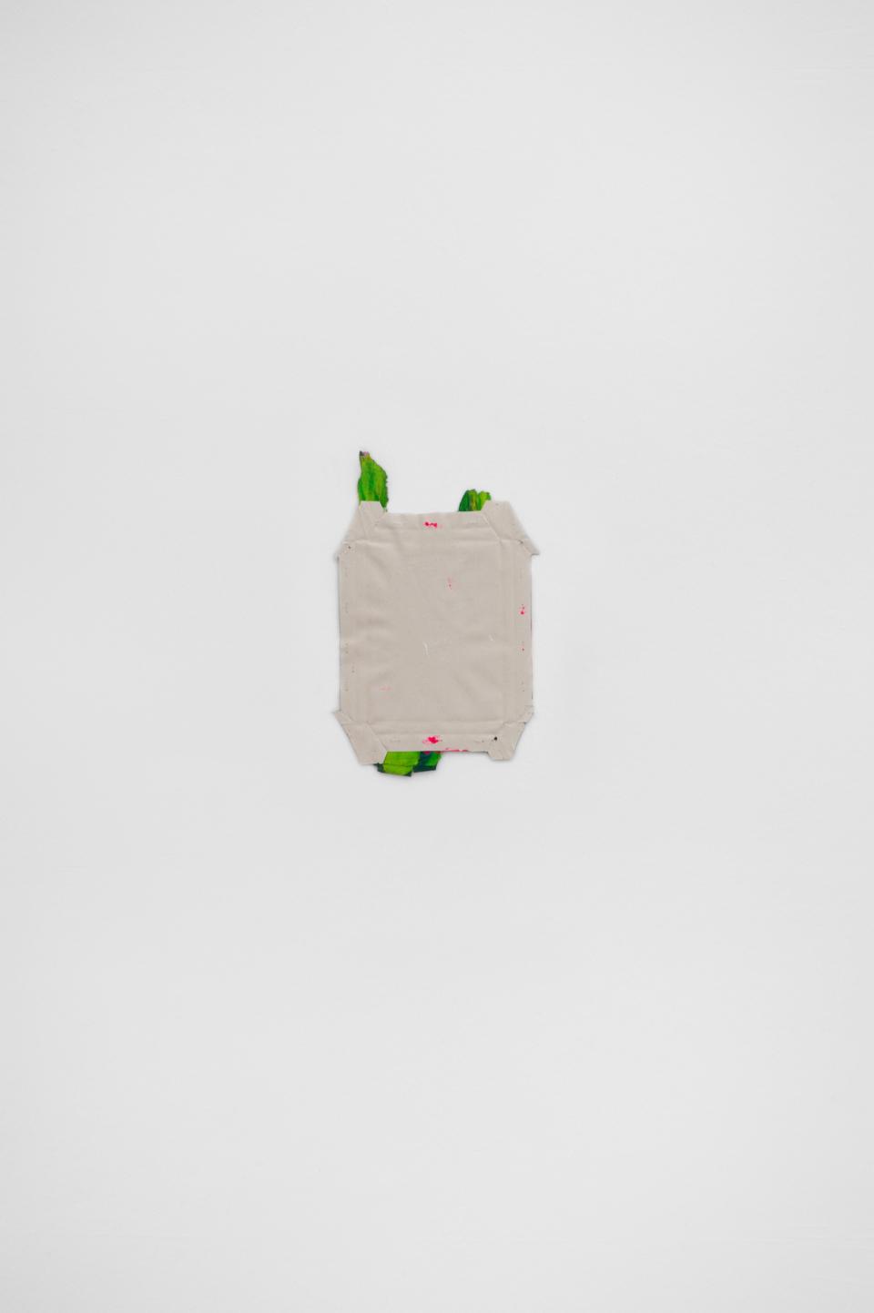 ohne Titel (161113), 2013,Acrylfarbe, Gewebe,42,5 x 27 cm, zweiseitig