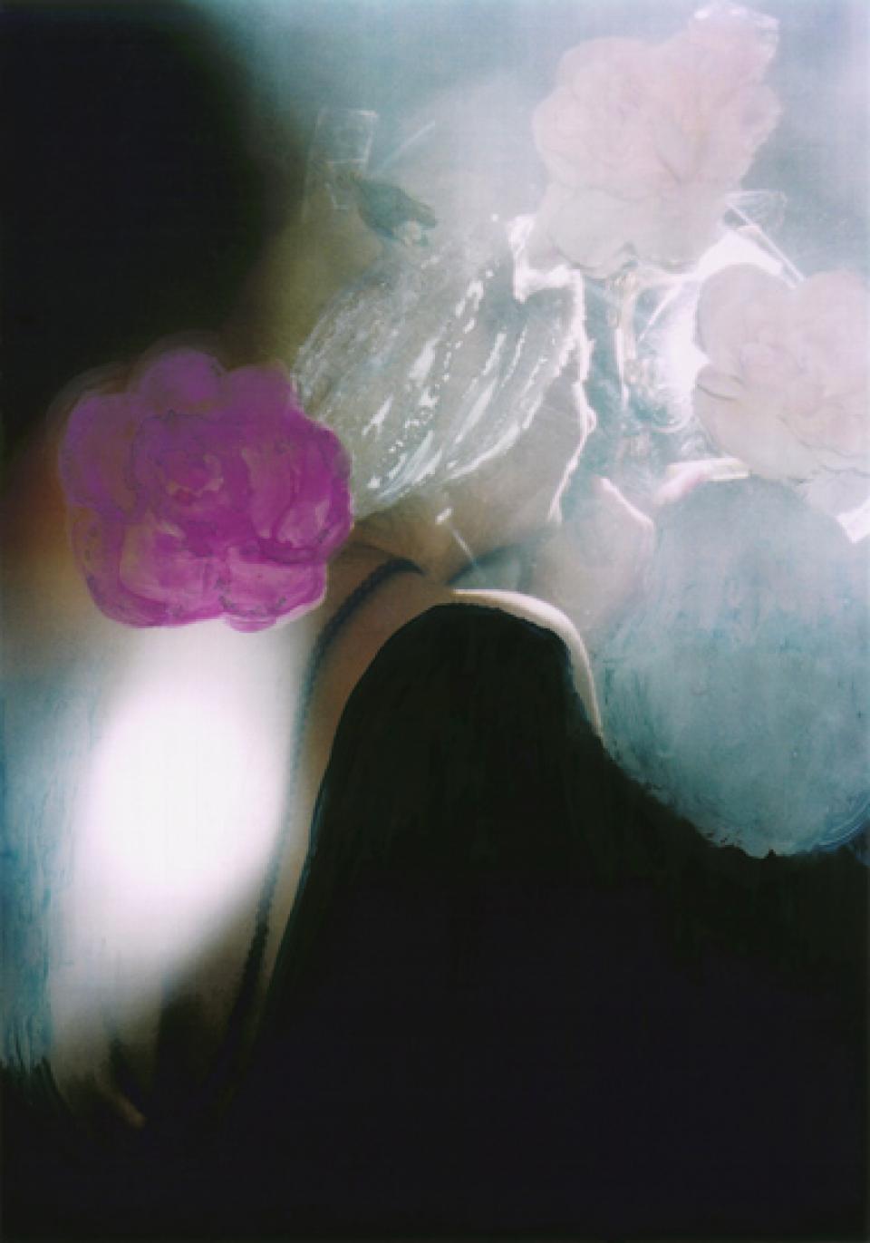 Masterpiece Remakes Auf der Suche nach Ingres, 2004,Fotografie, übermalt,42 x 29 cm