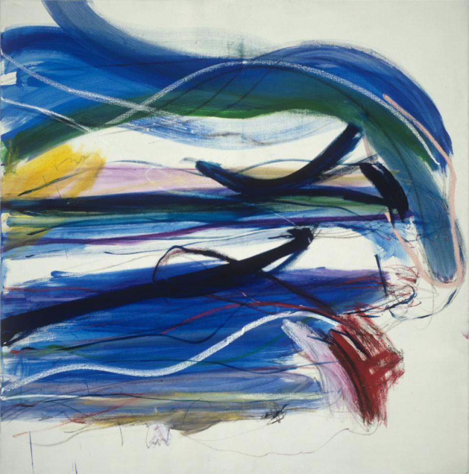 2001 Sturm, 2001,Öl/Ölkreide auf Nessel,160 x 160 cm