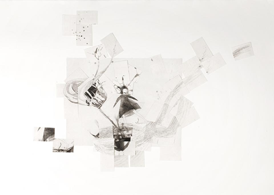 ohne Titel, 2008,107 x 76 cm