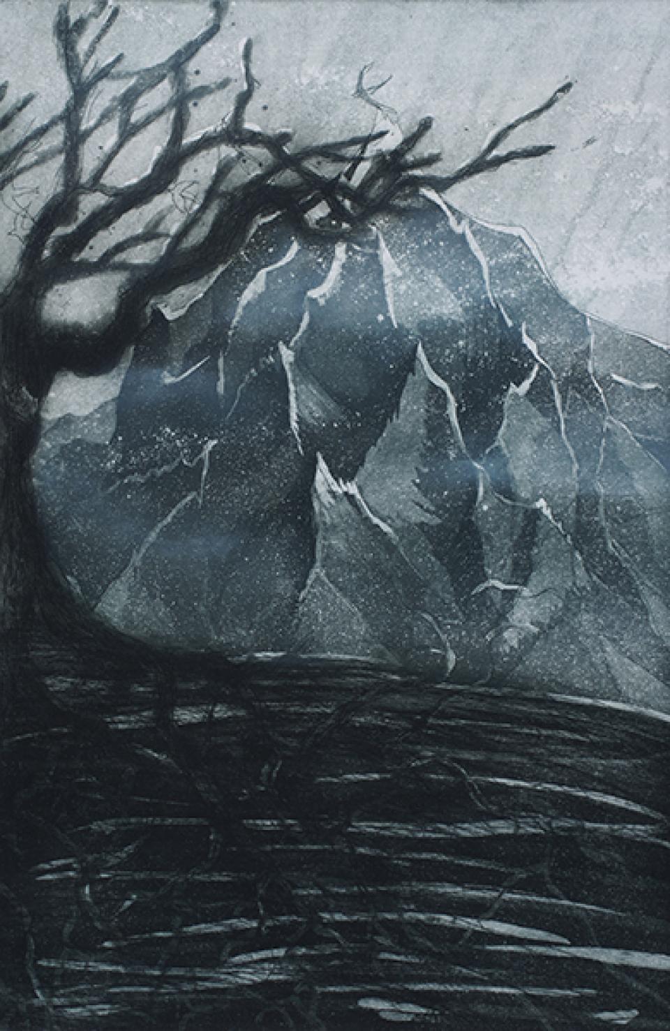 Berg, 2012,40 x 60 cm