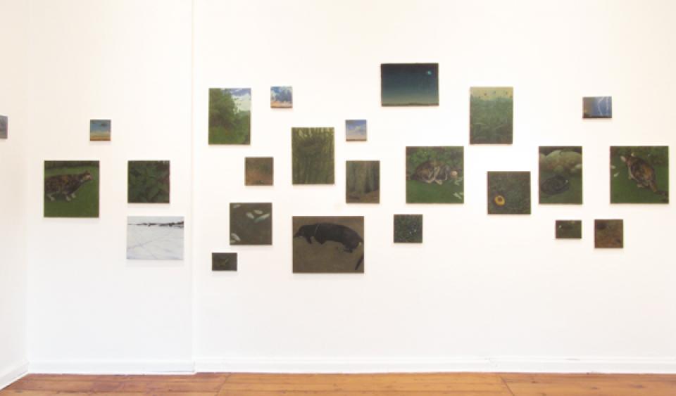 exhibition view "Werke & Werkzeuge", 2012