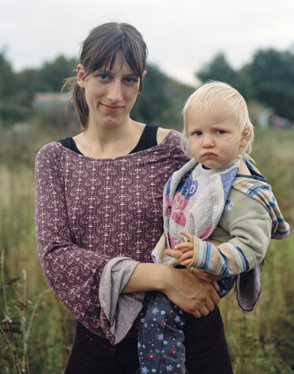  CONVOI  Frau mit Kind, 2007,Lambda Print, laminated on wood,100 x 80 cm