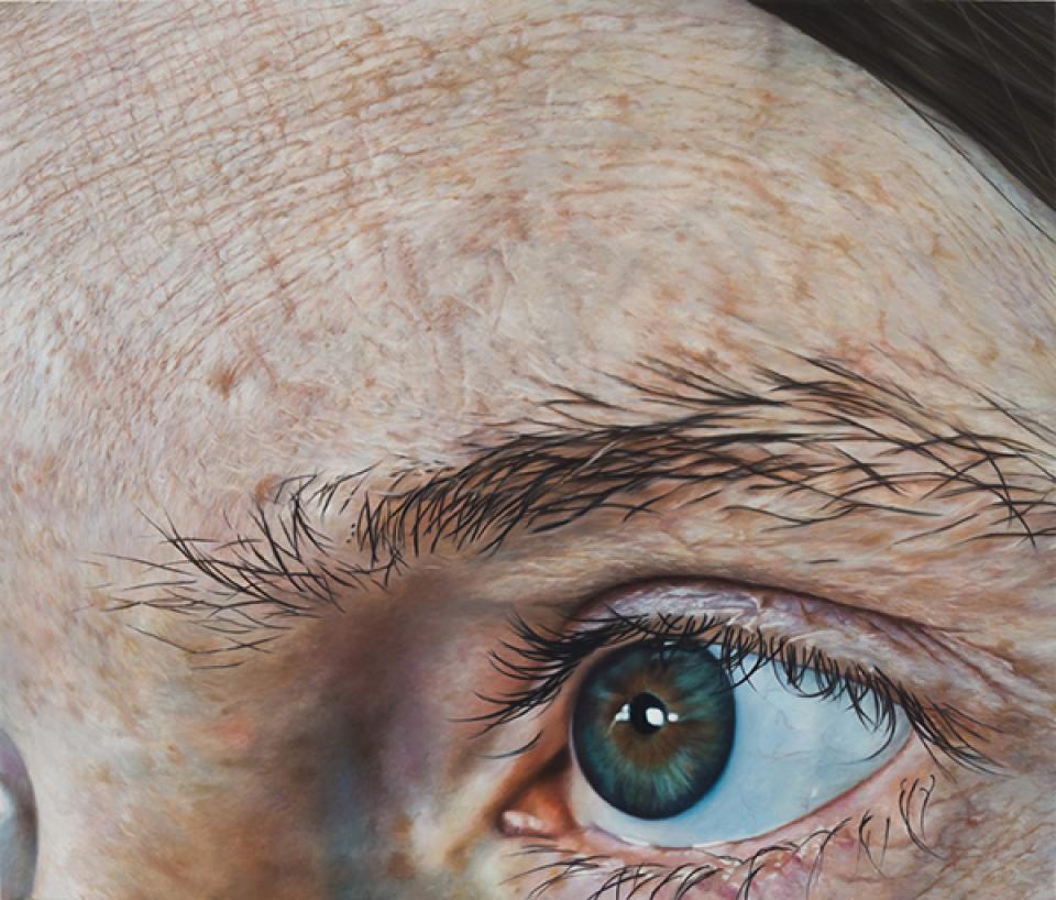 04 // Gesichtsausschnitte 05 // Ohne Titel (GA III), 2010,Öl und Acryl auf Leinwand,170 x 200 cm