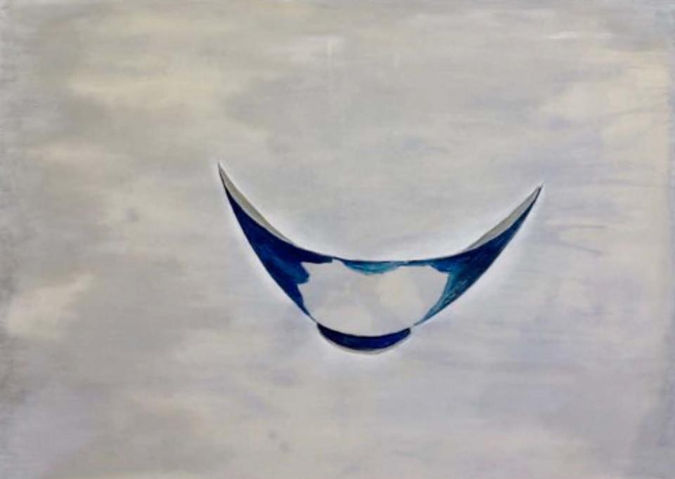 Hälfte von Nichts, 2017,Öl auf Leinwand,180 x 240 cm