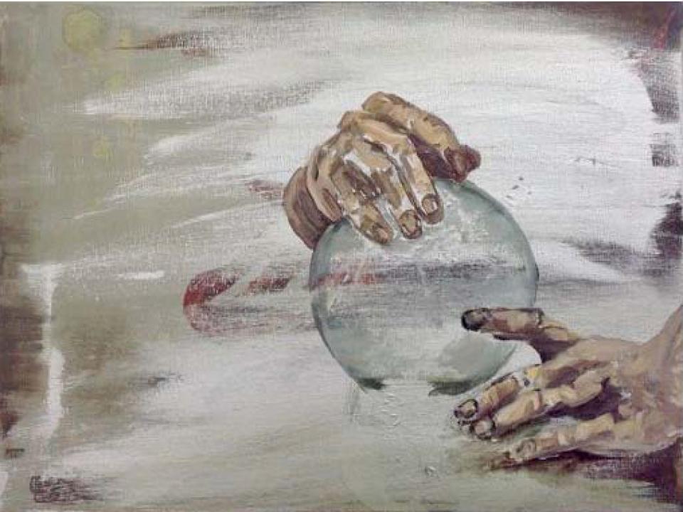 Verschwinden, 2018,Öl auf Leinwand,30 x 40 cm