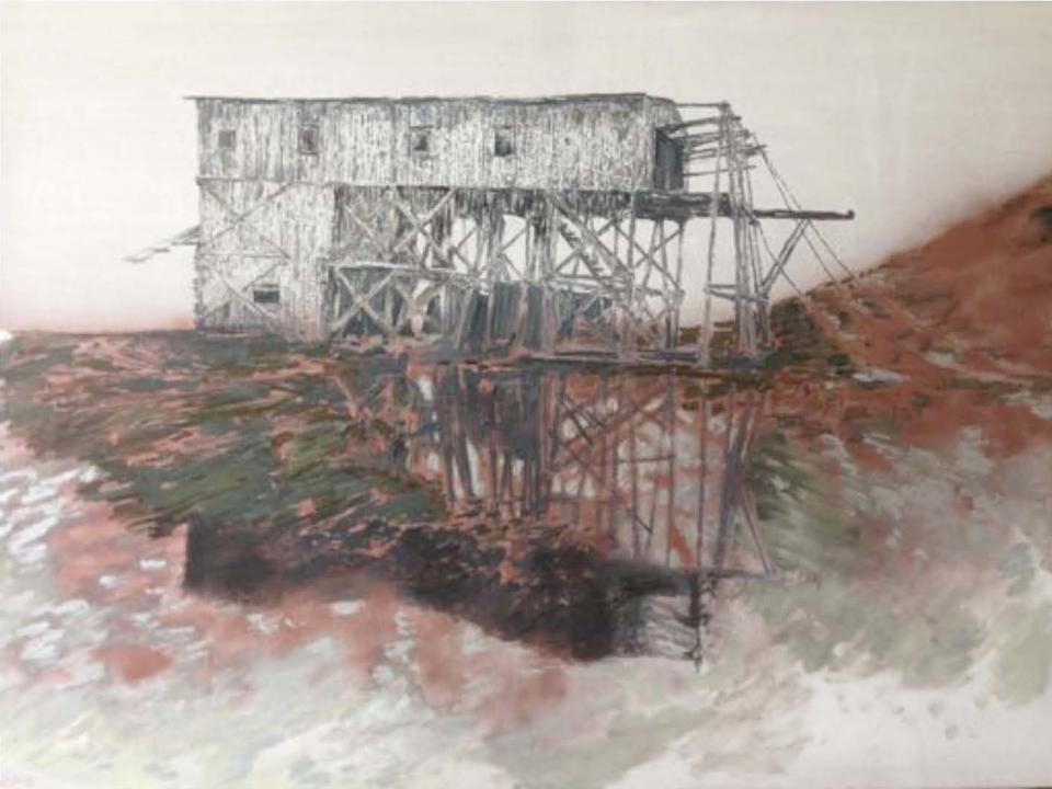 Black Gold, 2018,Öl auf Leinwand,140 x 180 cm