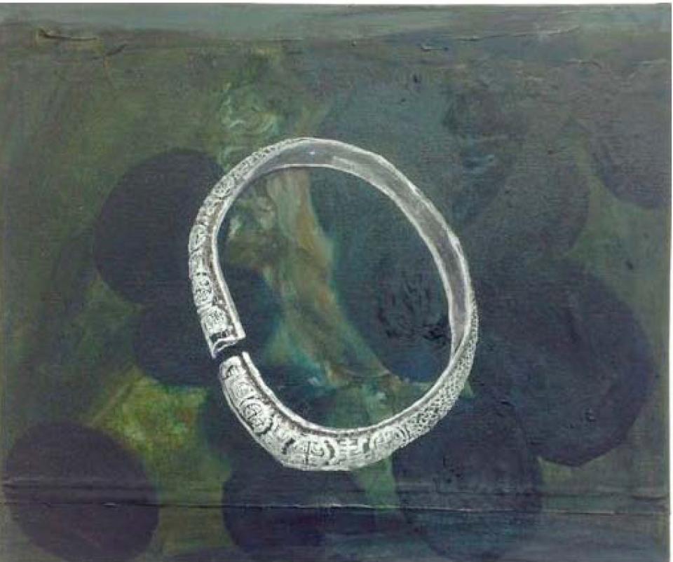 Fünf Geheimnisse, 2017,Öl auf Leinwand,50 x 70 cm