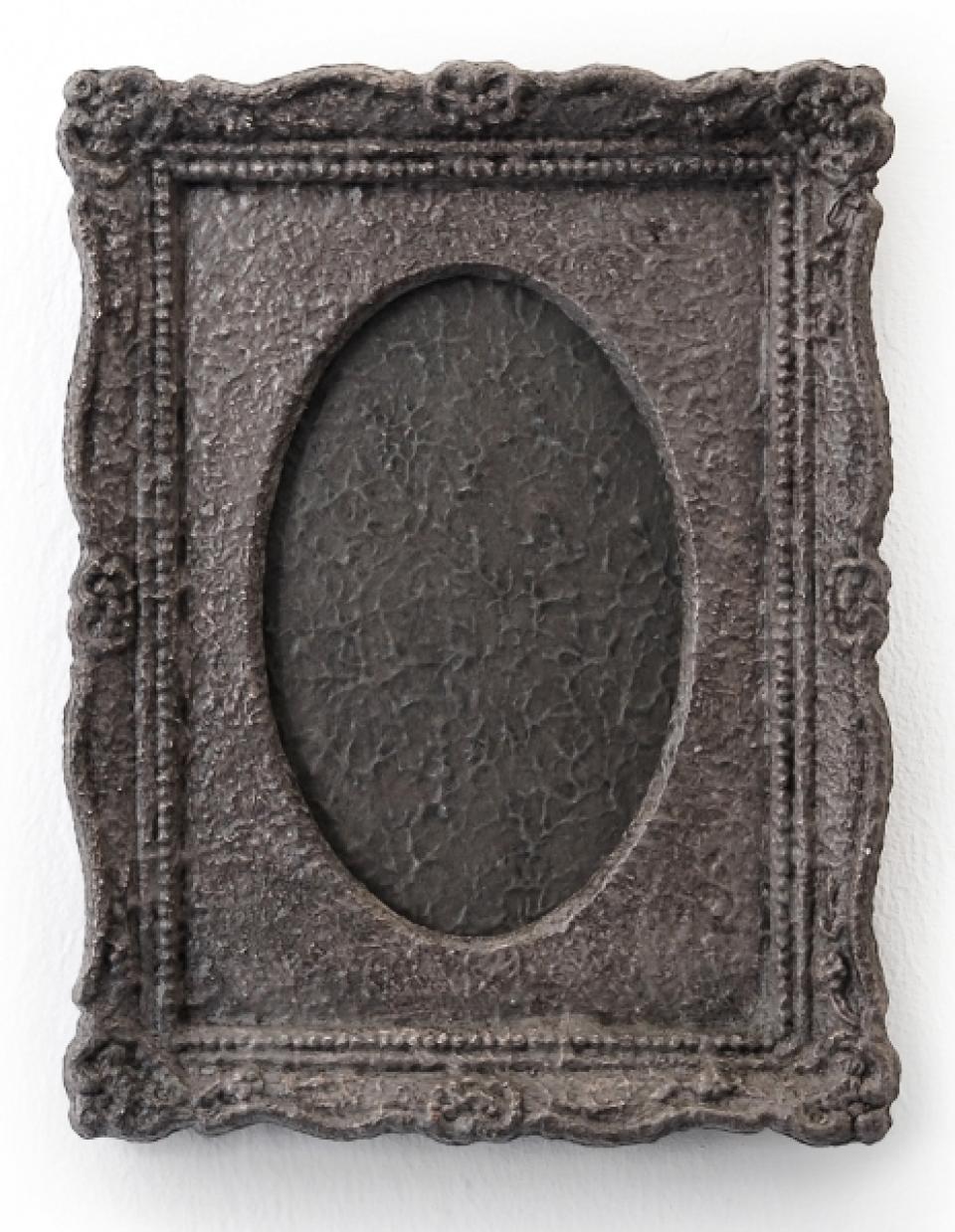 Struktur total, 2011,acrylic on hardboard, frame and passe-partout, glass pane,17 x 22 cm